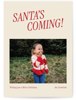 Santa's Coming Holiday Photo Cards