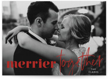 we're merrier together Holiday Photo Cards