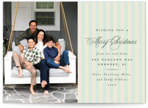 Charming Stripe Holiday Photo Cards