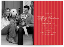 Charming Stripe Holiday Photo Cards