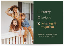 Keeping it together Holiday Photo Cards