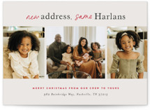 new address Holiday Photo Cards