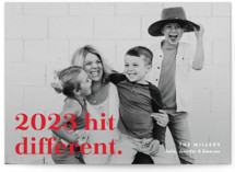 Hit Different Holiday Photo Cards