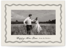 Wavy Vintage Holiday Photo Cards