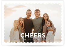 Joy Scallop Holiday Photo Cards