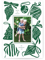 Bauble & Bow Holiday Photo Cards