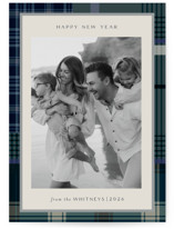 Antiqued Plaid Holiday Photo Cards