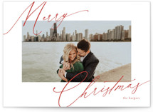 Scripted Greeting Holiday Photo Cards