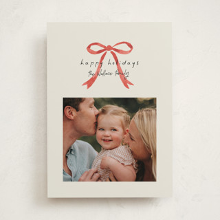Painted Bow Holiday Photo Cards