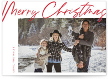Christmas Scrawl Holiday Photo Cards