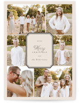 Six Fancy Holiday Photo Cards