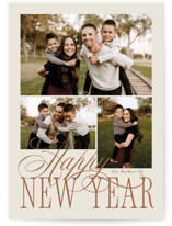 Elegant Three Holiday Photo Cards