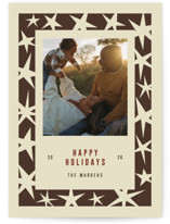 Star Border Holiday Photo Cards
