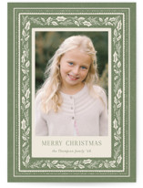 The Botanical Borders Holiday Photo Cards