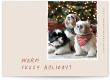 Warm Fuzzy Holiday Photo Cards