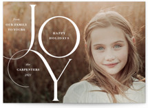 Joy Elegance Holiday Photo Cards