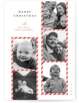 Peppermint Strip Holiday Photo Cards