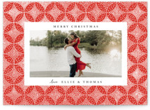 Circles and Stars Holiday Photo Cards