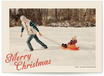 Vintage Postcard Holiday Photo Cards