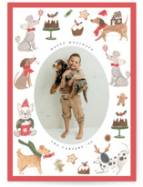 Festive Dogs Holiday Photo Cards