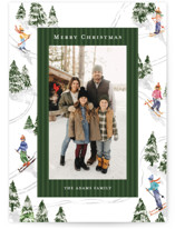 Snowy Family Holiday Photo Cards