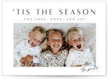 love, hope & joy Holiday Photo Cards