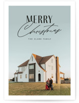 Simply Typographic Holiday Photo Cards