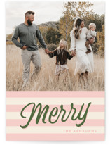 Merrily Retro Holiday Photo Cards