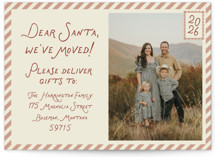 Dear Santa, We've Moved! Holiday Photo Cards