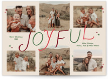 Starry Collage Holiday Photo Cards