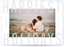 Sheer Type Holiday Photo Cards