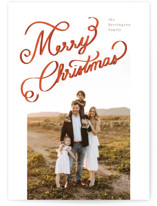 Ribbon Letters Holiday Photo Cards