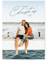 Top Script Holiday Photo Cards