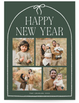 frame bow Holiday Photo Cards