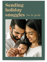Holiday Snuggles Holiday Photo Cards