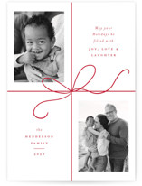 Bow Two Holiday Photo Cards