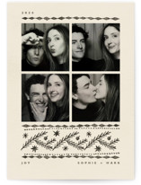 pencil sketch booth Holiday Photo Cards