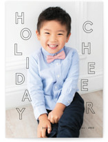 straight up Holiday Photo Cards