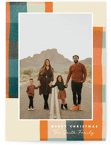 Warm Flannel Holiday Photo Cards