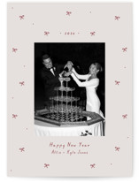 Little bows Holiday Photo Cards
