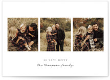 Very Merry Trio Holiday Photo Cards