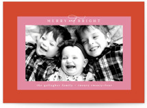 Colorful Gallery Frame Holiday Photo Cards