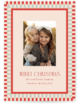 Modern Plaid Holiday Photo Cards