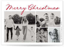 Handdrawn Christmas Holiday Photo Cards