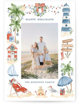 Beach Holidays Holiday Photo Cards