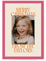 Cheerful Stack Holiday Photo Cards