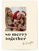 Colorblock Merry Holiday Photo Cards