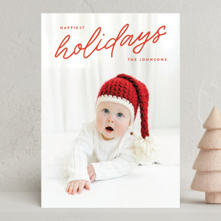 Merry Monoline Holiday Photo Cards