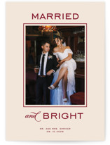 Married and Bright Holiday Photo Cards