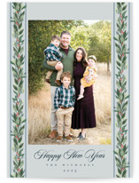 evergreen garlands Holiday Photo Cards